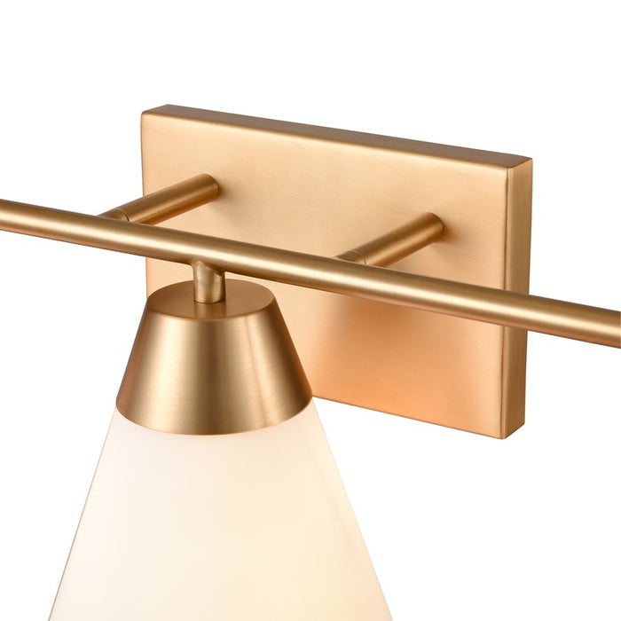 Atlas Lighting Vivica 24''W 3Lt Vanity Light, Brushed Gold/White