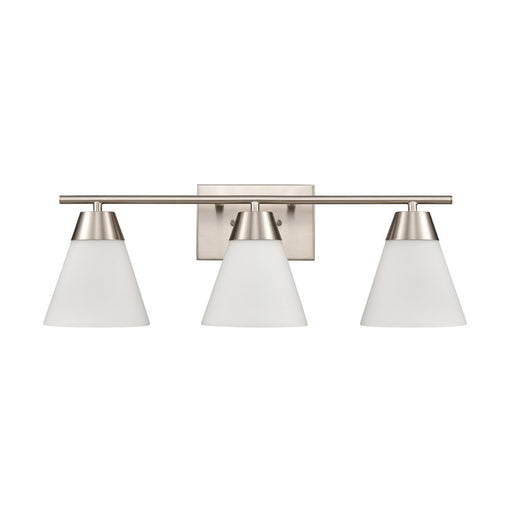 Atlas Lighting Vivica 24'' Wide 3Lt Vanity Light, Nickel/White