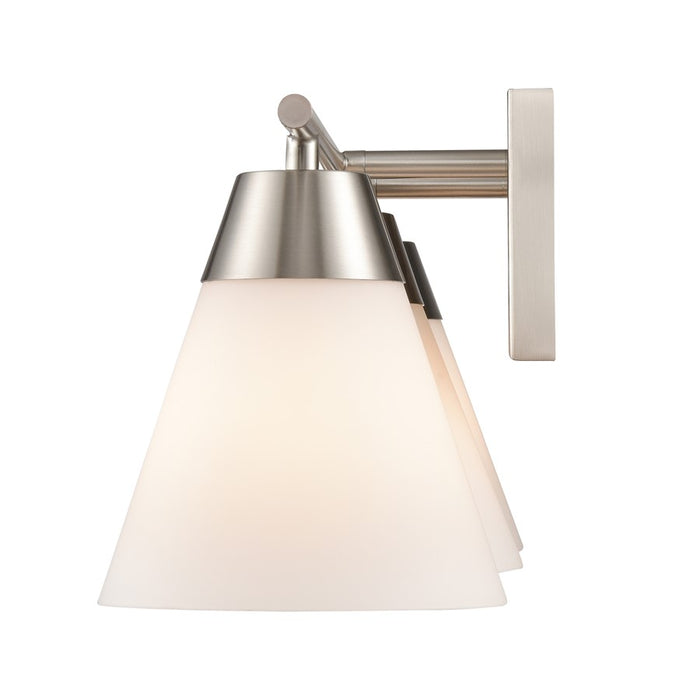 Atlas Lighting Vivica 24'' Wide 3Lt Vanity Light, Nickel/White