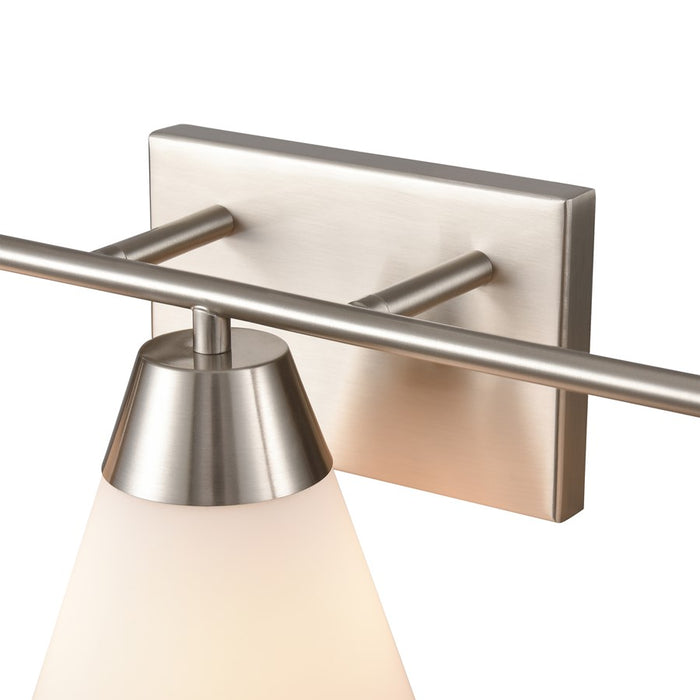 Atlas Lighting Vivica 24'' Wide 3Lt Vanity Light, Nickel/White
