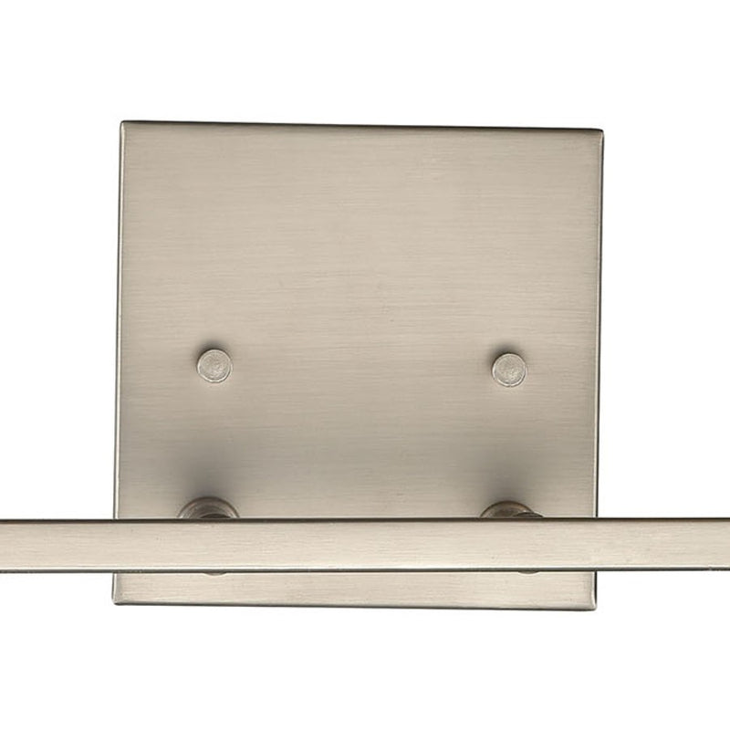 Atlas Lighting West End 14.5'' Wide 2Lt Vanity Light, Nickel/Clear