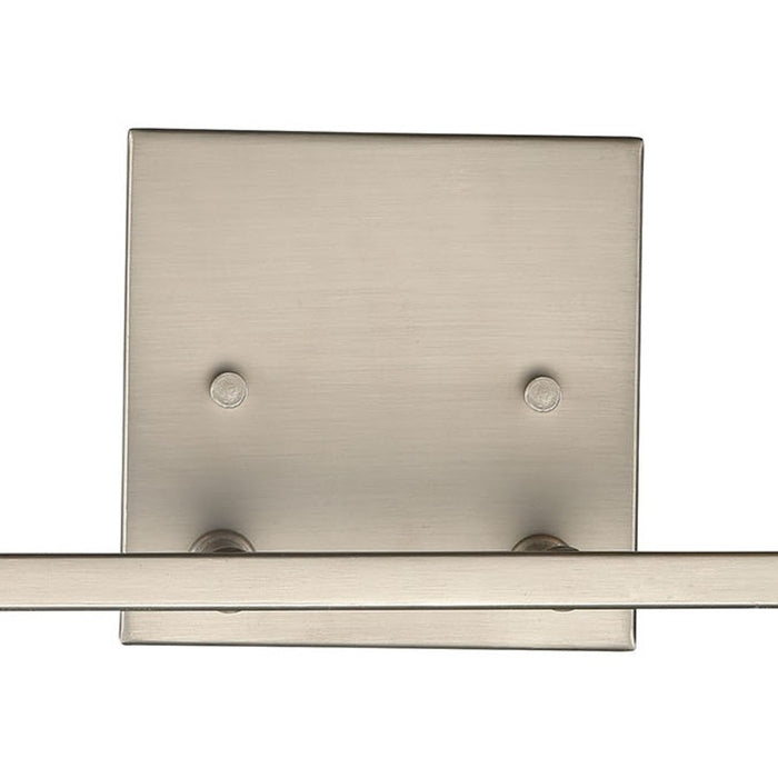 Atlas Lighting West End 14.5'' Wide 2Lt Vanity Light, Nickel/Clear