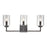 Atlas Lighting West End 23'' Wide 3Lt Vanity Light, Bronze/Clear