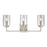 Atlas Lighting West End 23'' Wide 3Lt Vanity Light, Nickel/Clear
