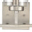 Atlas Lighting West End 23'' Wide 3Lt Vanity Light, Nickel/Clear