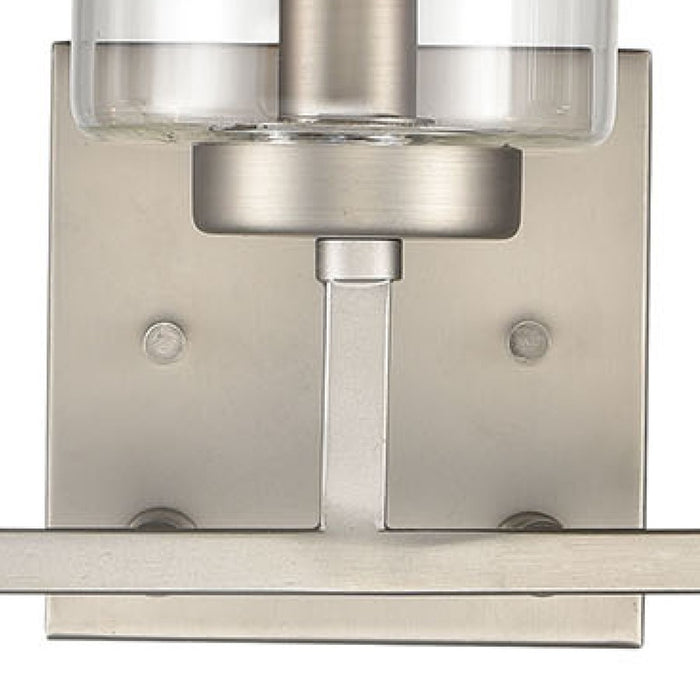 Atlas Lighting West End 23'' Wide 3Lt Vanity Light, Nickel/Clear
