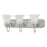 Atlas Lighting Whitmore 24'' Wide 3Lt Vanity Light, Pewter/White