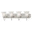 Atlas Lighting Whitmore 30'' Wide 4Lt Vanity Light, Pewter/White
