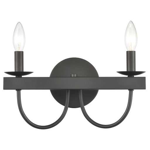 Atlas Lighting Williamson 14'' Wide 2Lt Vanity Light, Black