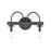 Atlas Lighting Williamson 14'' Wide 2Lt Vanity Light, Black