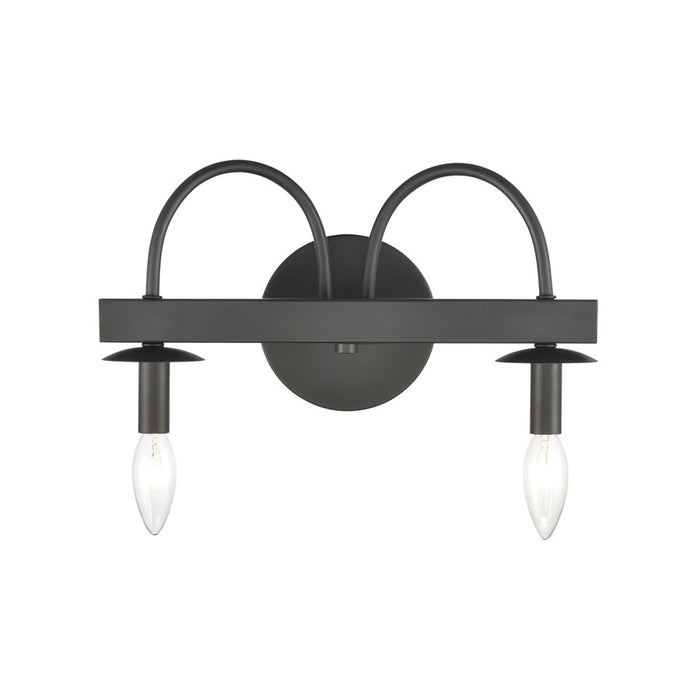 Atlas Lighting Williamson 14'' Wide 2Lt Vanity Light, Black