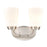 Atlas Lighting Winslow 12.5'' Wide 2Lt Vanity Light, Nickel/White