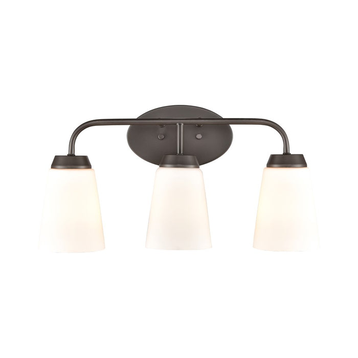 Atlas Lighting Winslow 20'' Wide 3Lt Vanity Light, Bronze/White