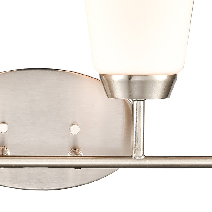 Atlas Lighting Winslow 28'' Wide 4Lt Vanity Light, Nickel/White