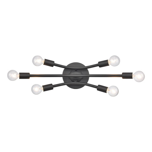 Atlas Lighting Xavier 19.75'' Wide 6Lt Vanity Light, Matte Black