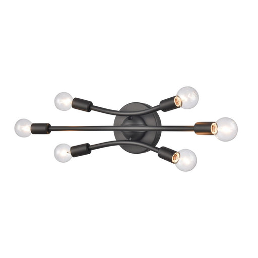 Atlas Lighting Xavier 19.75'' Wide 6Lt Vanity Light, Matte Black