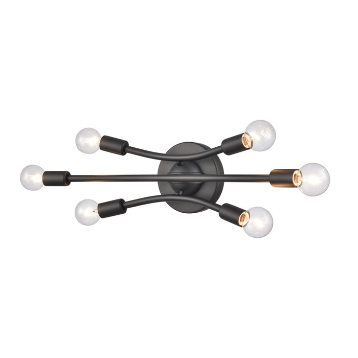 Atlas Lighting Xavier 19.75'' Wide 6Lt Vanity Light, Matte Black