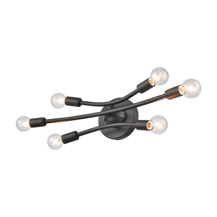 Atlas Lighting Xavier 19.75'' Wide 6Lt Vanity Light, Matte Black