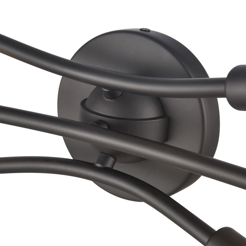 Atlas Lighting Xavier 20in 6-Light Vanity Light | Modern Matte Black | Bathroom Vanity | 19.75 x 4.75 x 6.25 in | Model WL11484-BK