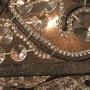 Atlas Lighting Amherst 24in 4-Light Vanity Light | Traditional Antique Bronze and Clear Crystal | Bathroom Vanity | 24 x 5 x 5 in | Model WL11505-BZ