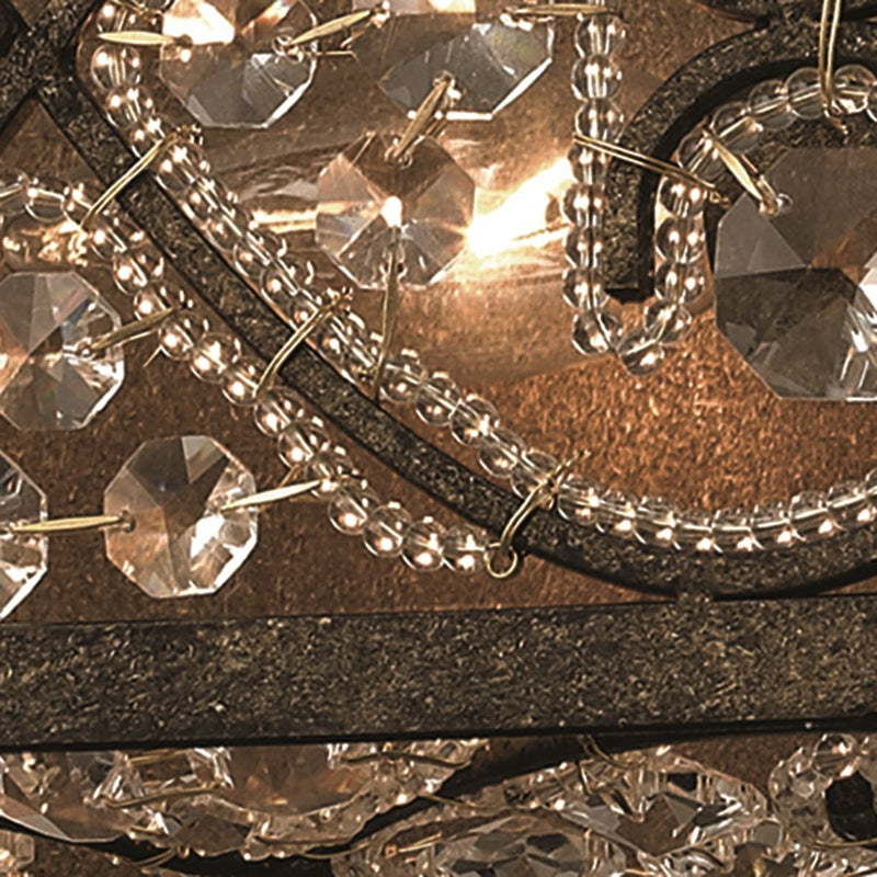 Atlas Lighting Amherst 24in 4-Light Vanity Light | Traditional Antique Bronze and Clear Crystal | Bathroom Vanity | 24 x 5 x 5 in | Model WL11505-BZ