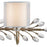 Atlas Lighting Asbury 42'' Wide 4Lt Vanity Light, Aged Silver/White