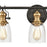 Atlas Lighting Chadwick 23'' Wide 3Lt Vanity Light, Bronze/Clear