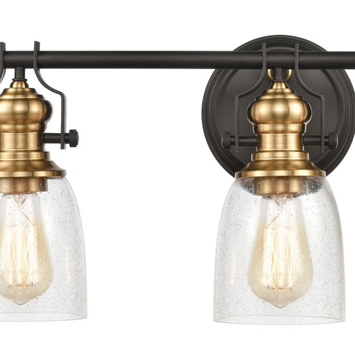 Atlas Lighting Chadwick 23'' Wide 3Lt Vanity Light, Bronze/Clear