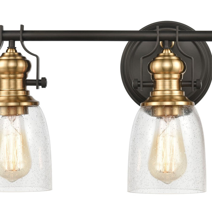 Atlas Lighting Chadwick 23'' Wide 3Lt Vanity Light, Bronze/Clear