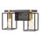 Atlas Lighting Cloe 16''W 2Lt Vanity Light, Matte Black/No Shade
