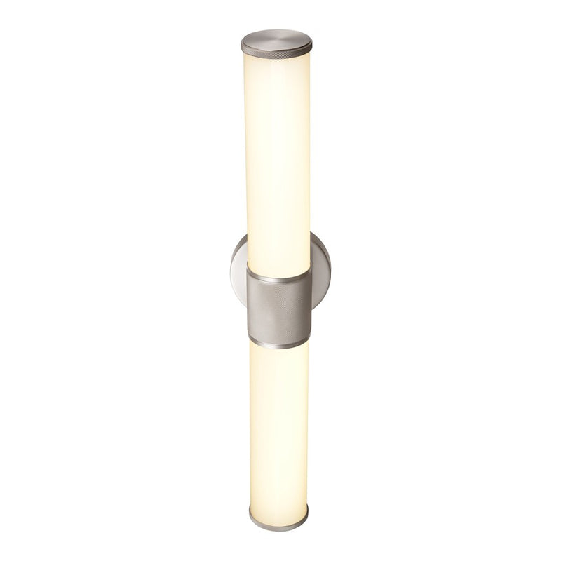 Atlas Lighting Conduit 24in Integrated LED Vanity Light | Modern Matte Nickel and White Frosted Glass | Bathroom Vanity | Model WL11574-NK