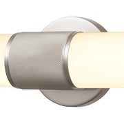 Atlas Lighting Conduit 24in Integrated LED Vanity Light | Modern Matte Nickel and White Frosted Glass | Bathroom Vanity | Model WL11574-NK