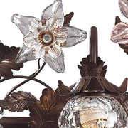 Atlas Lighting Cristallo Fiore 26in 3-Light Vanity Light | Traditional Bronze and Multicolor Crystal | Bathroom Vanity | Model WL11576-BZ