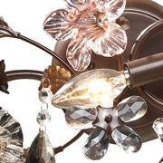 Atlas Lighting Cristallo Fiore 30in 3-Light Vanity Light | Traditional Bronze and Multicolor Crystal | Bathroom Vanity | Model WL11577-BZ