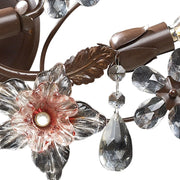 Atlas Lighting Cristallo Fiore 30in 3-Light Vanity Light | Traditional Bronze and Multicolor Crystal | Bathroom Vanity | Model WL11577-BZ