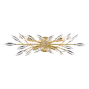 Atlas Flora Grace 25in 4-Light Vanity Light | Traditional Champagne Gold and Clear Crystal | Bathroom & Powder Room | 25 x 5 x 7 in | Model WL11609-GD