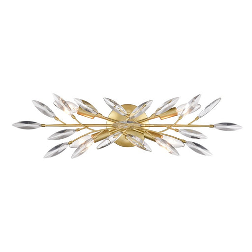Atlas Flora Grace 25in 4-Light Vanity Light | Traditional Champagne Gold and Clear Crystal | Bathroom & Powder Room | 25 x 5 x 7 in | Model WL11609-GD