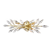Atlas Flora Grace 25in 4-Light Vanity Light | Traditional Champagne Gold and Clear Crystal | Bathroom & Powder Room | 25 x 5 x 7 in | Model WL11609-GD
