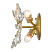 Atlas Flora Grace 25in 4-Light Vanity Light | Traditional Champagne Gold and Clear Crystal | Bathroom & Powder Room | 25 x 5 x 7 in | Model WL11609-GD