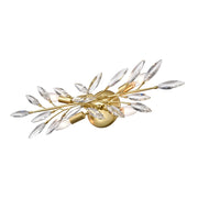Atlas Flora Grace 25in 4-Light Vanity Light | Traditional Champagne Gold and Clear Crystal | Bathroom & Powder Room | 25 x 5 x 7 in | Model WL11609-GD