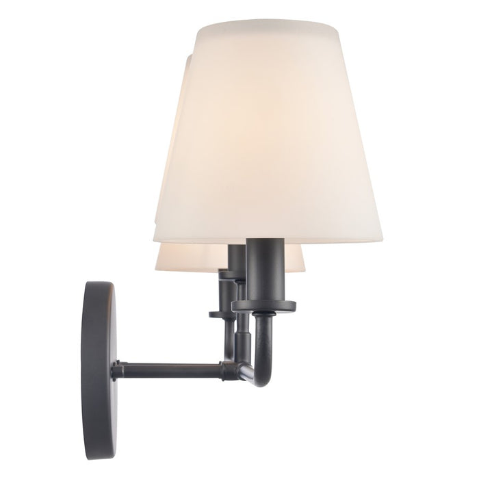 Atlas Lighting Hoyle 24'' Wide 3Lt Vanity Light, Matte Black/White