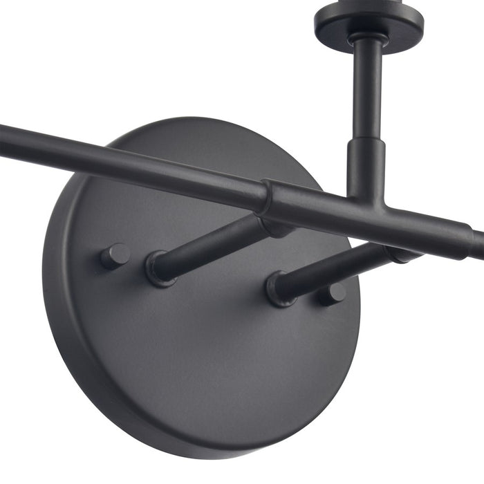 Atlas Lighting Hoyle 24'' Wide 3Lt Vanity Light, Matte Black/White
