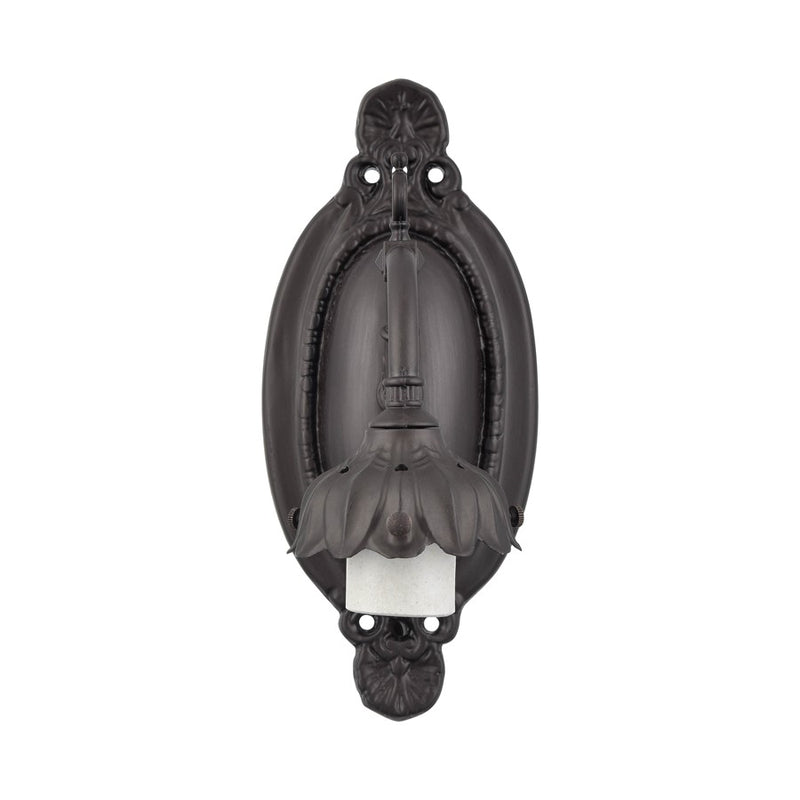 Atlas Lighting Mix-N-Match 8in 1-Light Wall Sconce | Traditional Bronze Metal, No Shade | Bedroom & Hallway | 5 x 7 x 8 in | Model WL11665-BZ