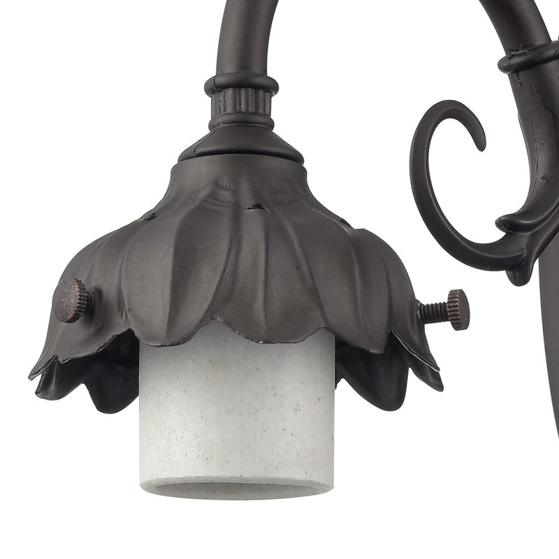 Atlas Lighting Mix-N-Match 8in 1-Light Wall Sconce | Traditional Bronze Metal, No Shade | Bedroom & Hallway | 5 x 7 x 8 in | Model WL11665-BZ