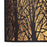 Atlas Lighting Woodland Sunrise 8'' High 2Lt Sconce, Bronze/Bronze