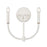 Atlas Lighting Continuance 11'' High 2Lt Sconce, White Coral