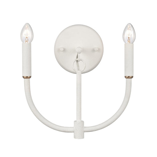 Atlas Lighting Continuance 11'' High 2Lt Sconce, White Coral