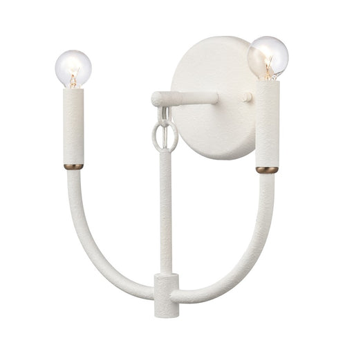 Atlas Lighting Continuance 11'' High 2Lt Sconce, White Coral