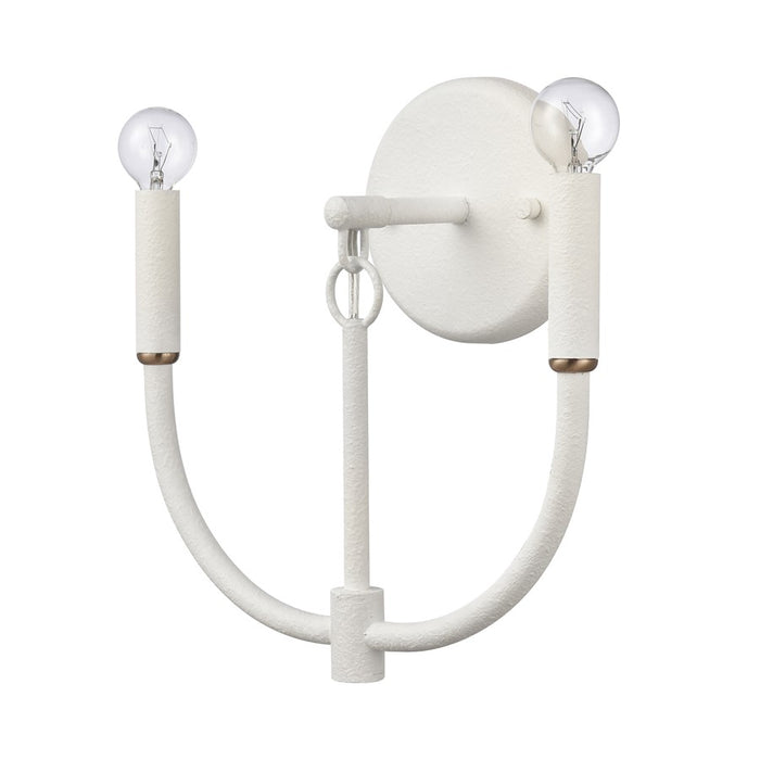 Atlas Lighting Continuance 11'' High 2Lt Sconce, White Coral