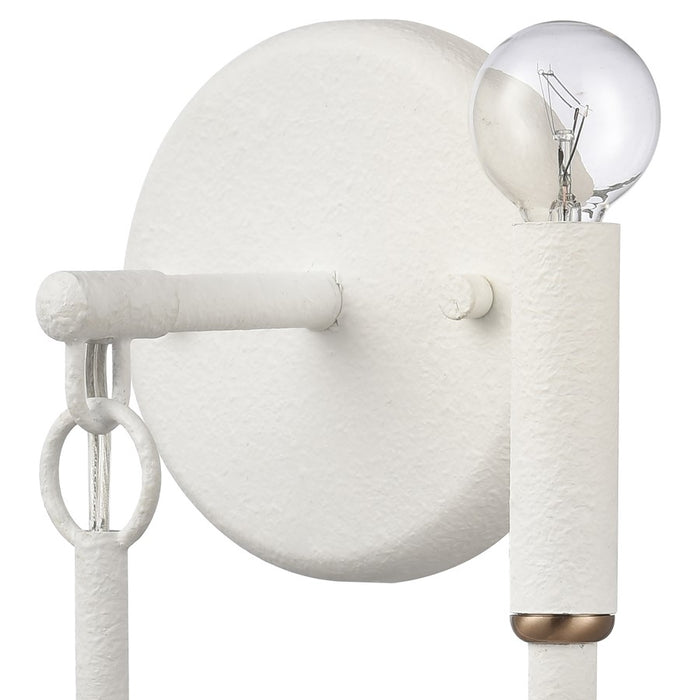 Atlas Lighting Continuance 11'' High 2Lt Sconce, White Coral
